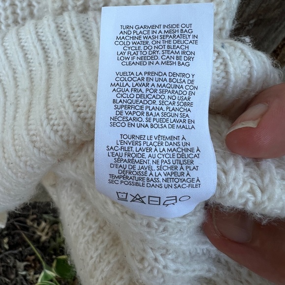 Cabi cream long v-neck cardigan, Size M - Picture 5 of 11